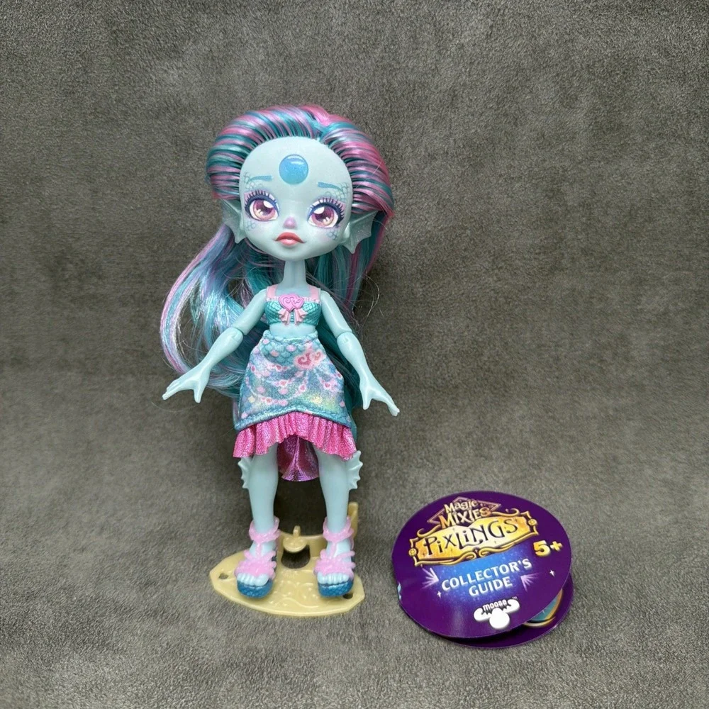 Magic Mixies Pixlings Marina The Mermaid Doll With Stand